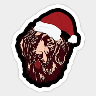 A festive dog Sticker